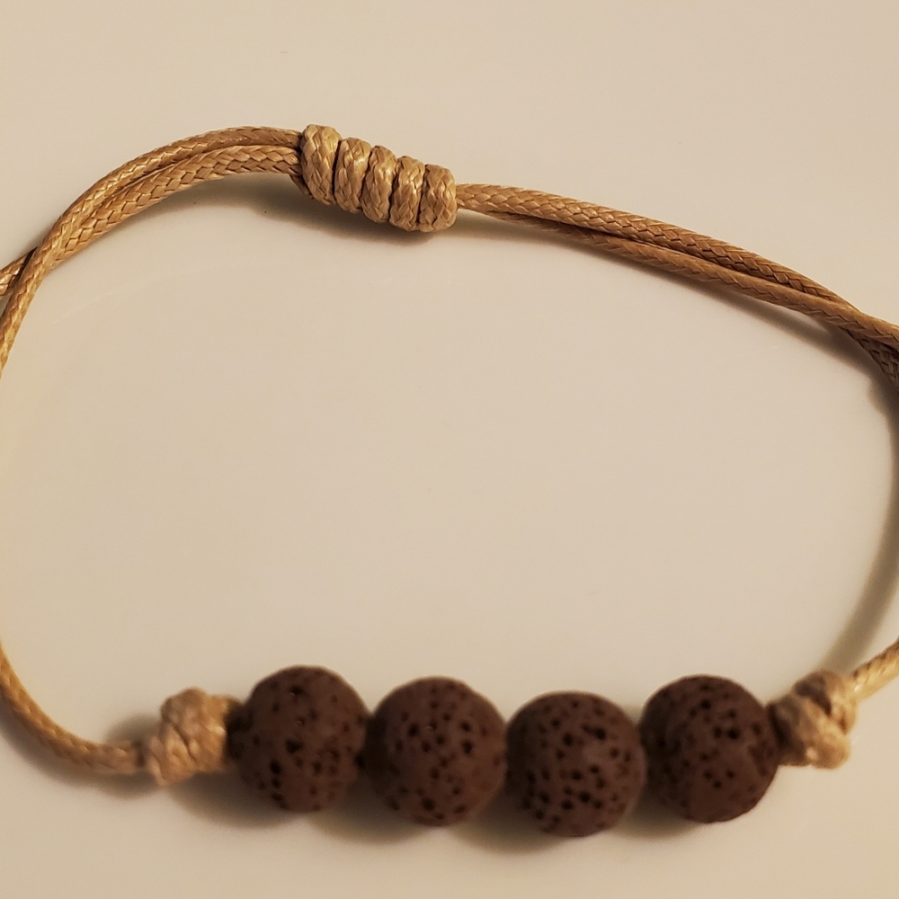 2/$15 Essential Oil Lava Bead Bracelet NEW